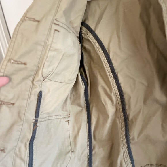 Mossimo Khaki Cotton Jacket Sz Medium - Picture 4 of 5